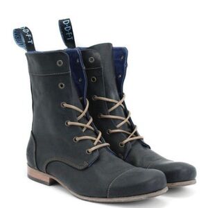 John Fluevog Women's BBC Classic Lace-up Boots Black Size 8.5